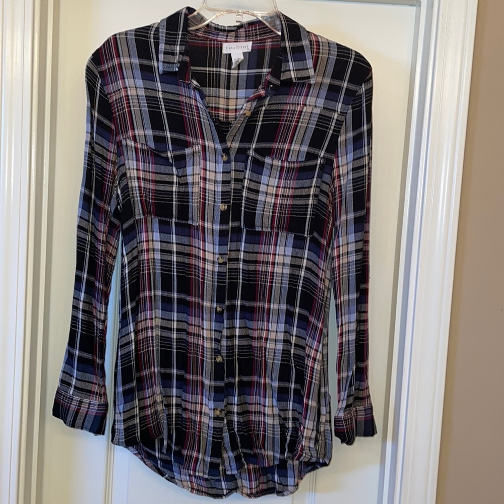 Plaid button down